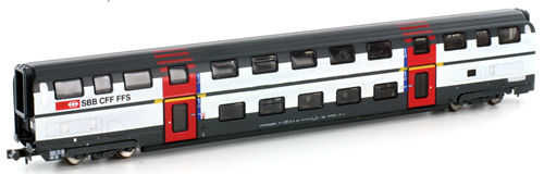 鉄道模型 HOBBYTRAIN SBB IC2000 Starbucks Hobbytrain H25118: IC2000 Doppelstockwagen SBB Bistro